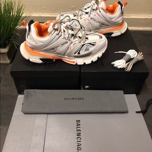 Balenciaga Sneakers Track Orange White Size 42